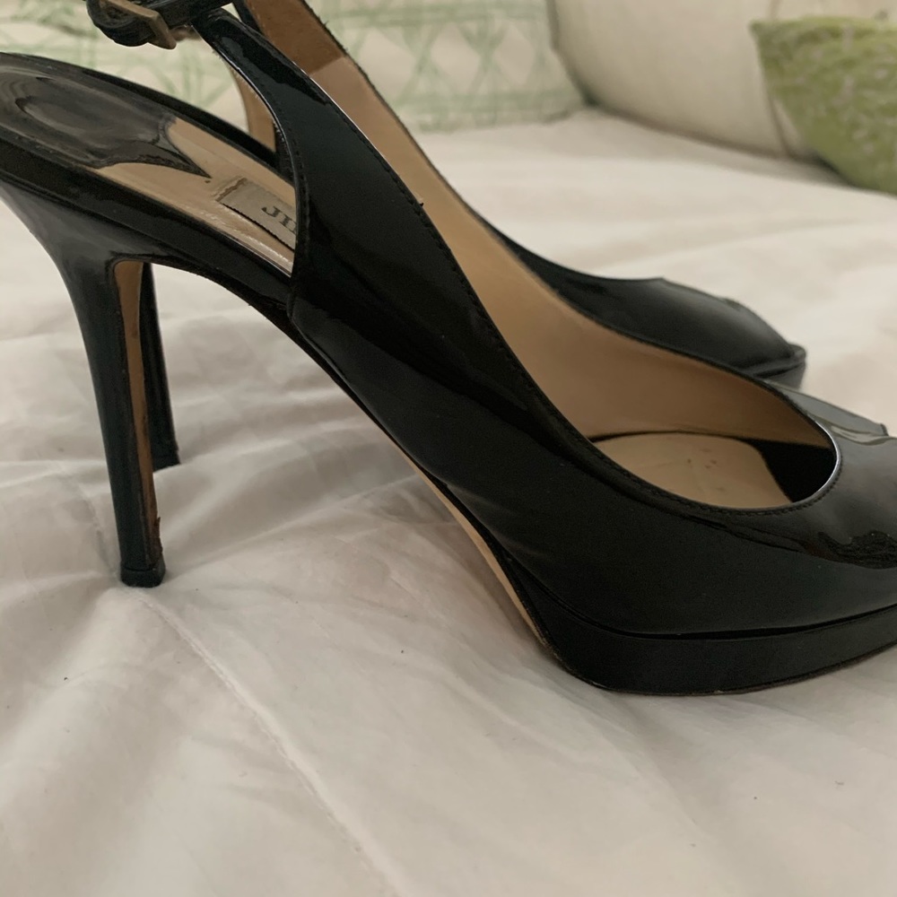 Jimmy Choo Nova patent leather black sling back - Picture 10 of 11